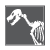 gray xray icon with white dog