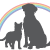 rainbow bridge dog and cat icon