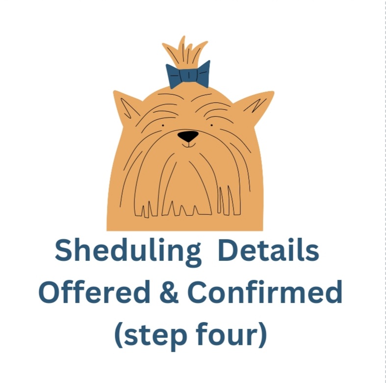 Scheduling dog logo