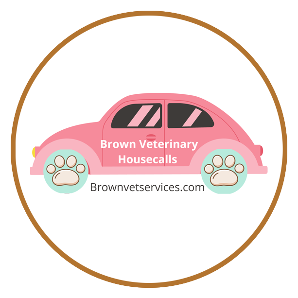 Brown Vet Services Car Logo