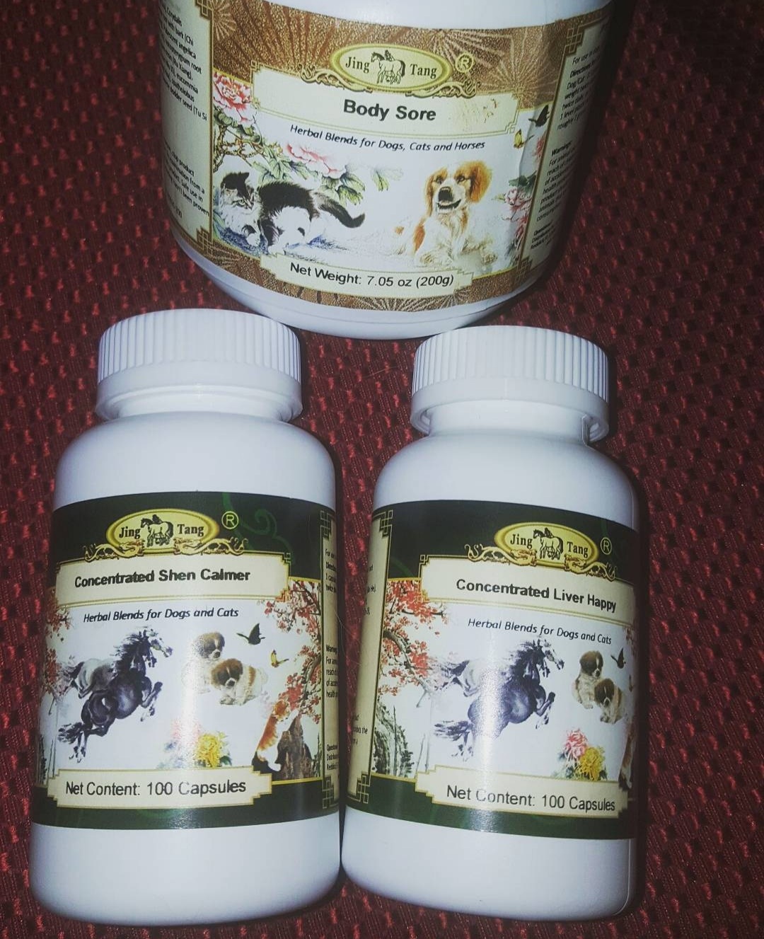 herbal formulation bottles