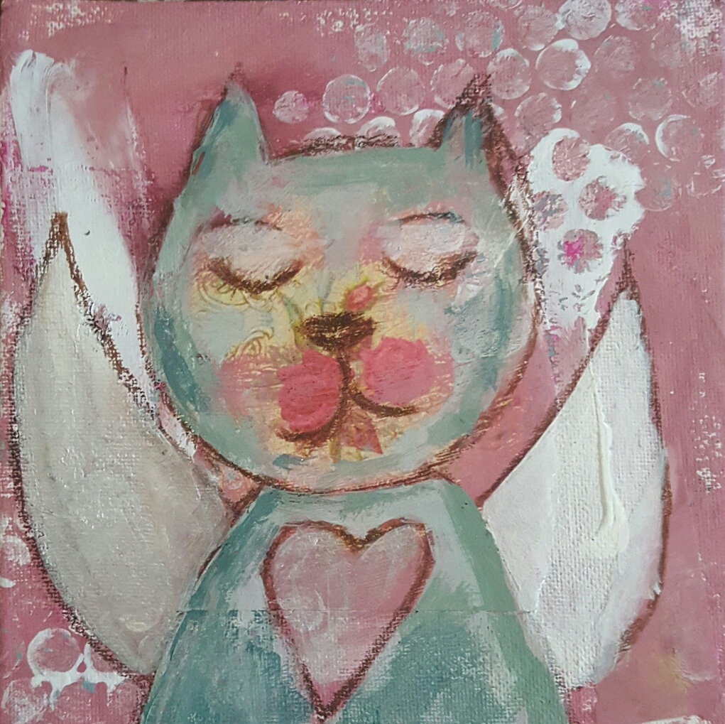 Cat Angel Art