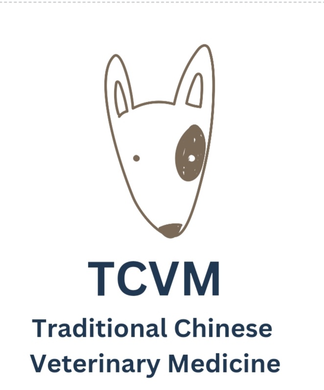 TCVM logo dog illustration grey